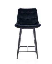 Стул барный SIGNAL CHIC H-2 Velvet Bluvel 19 черный/черный