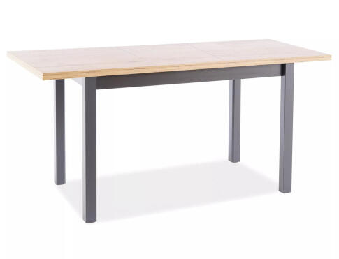 Стол обеденный SIGNAL ADAM дуб артизан/черный 100-140 Стол обеденный SIGNAL ADAM дуб артизан/черный 100-140