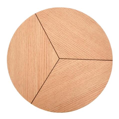 Стол журнальный HALMAR KARIDA-S дуб натуральный/черный, 45/40