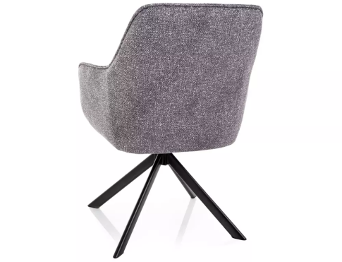 Стул SIGNAL NOTTI Leo 07 серый/черный, поворотный