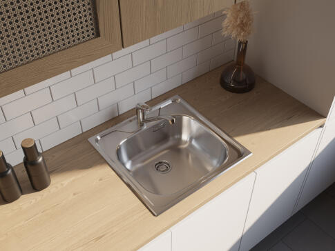 Смеситель для кухни Omoikiri Kado-BN нержавеющая сталь