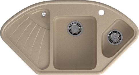 Кухонная мойка GRANFEST CORNER C-1040E песочный