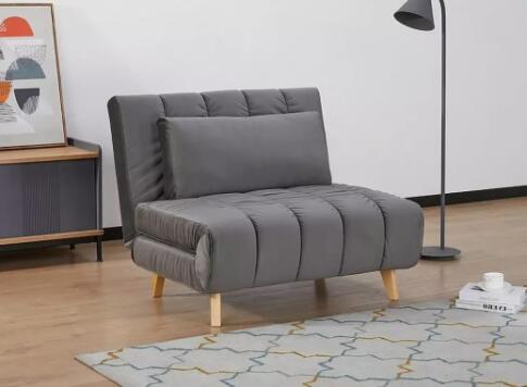 Диван SIGNAL BILLY Velvet tap. 139 раскладной, серый/бук