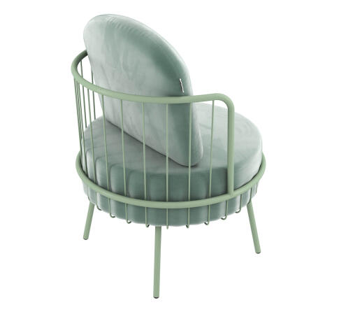 Кресло Sheffilton SHT-AMS123 нежная мята/мятный