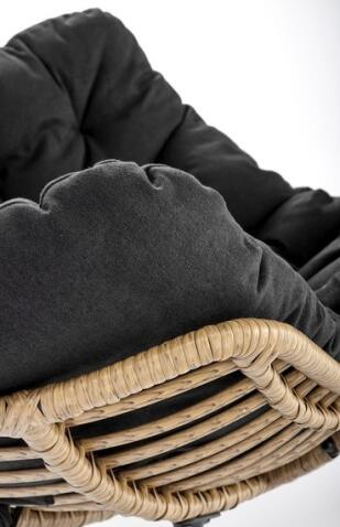 Кресло HALMAR WHISPER черный/натуральный