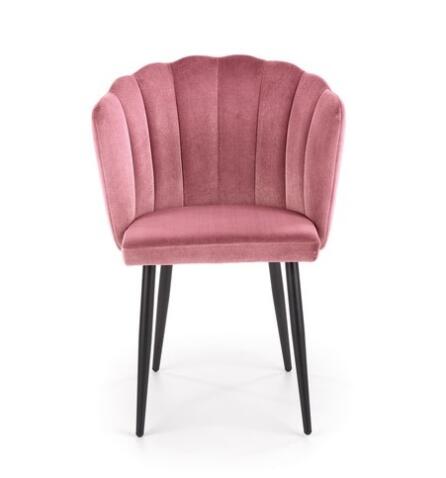 Стул HALMAR K386 розовый/черный