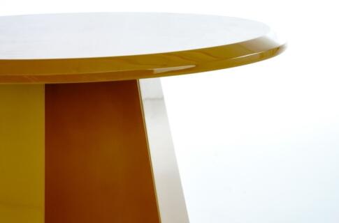 Стол журнальный HALMAR LOCA горчичный