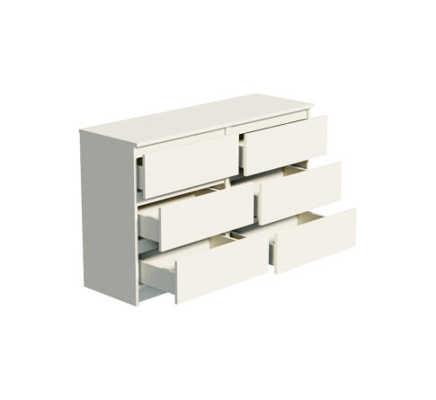 Комод ДСВ (МС Мори) МК 1200.6 Сатин