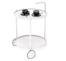 Стол журнальный Sheffilton SHT-CT60 белый муар/белый