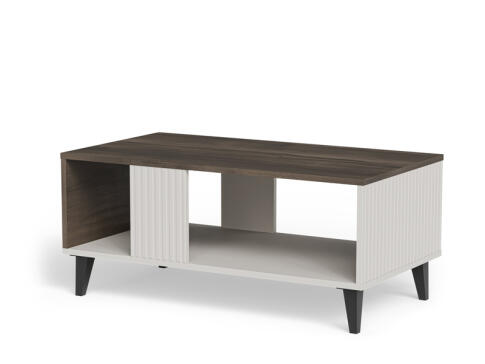 Стол журнальный HALMAR RANDOM 2 LAW-1 кашемир/орех/черный