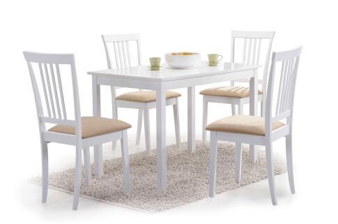 Стол обеденный SIGNAL FIORD белый/белый 110/70