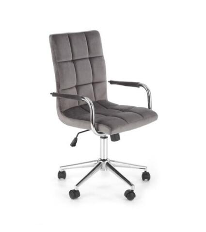 Кресло компьютерное HALMAR GONZO 4 серый/хром