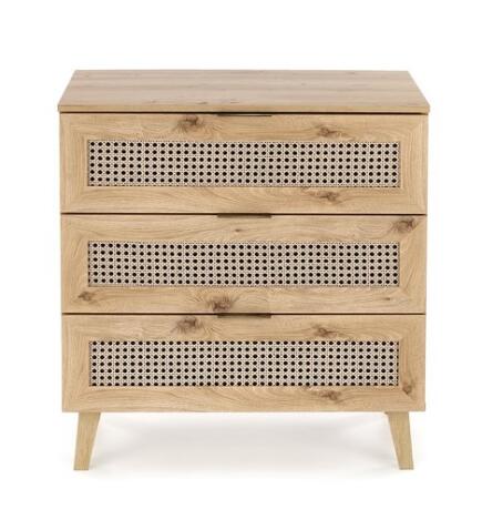 Комод HALMAR BORNEO KM-2 дуб артизан/черный