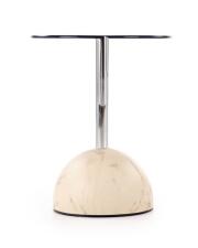 Стол журнальный HALMAR ARIANA бежевый мрамор/коричневый