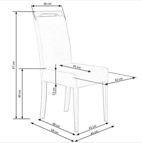 Стул HALMAR CLARION 2 Monolith 77 синий/черный