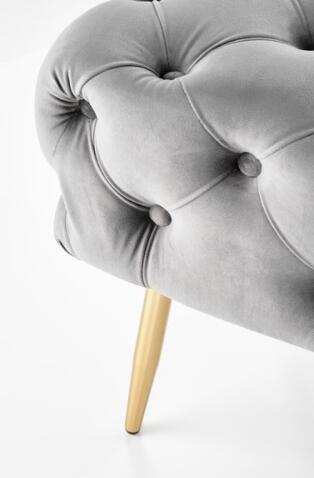 Скамья HALMAR ATHENA серый/золотой