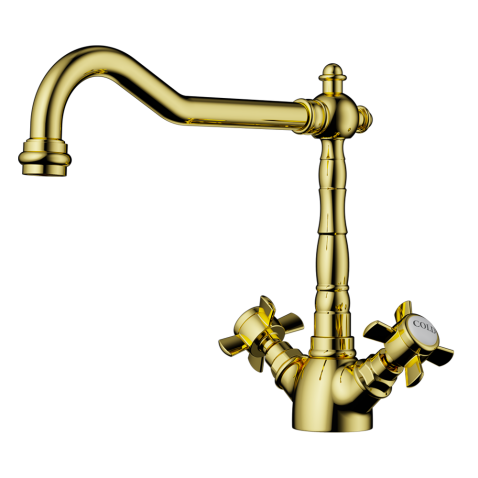 Смеситель для кухни Omoikiri Tokigawa-G золото