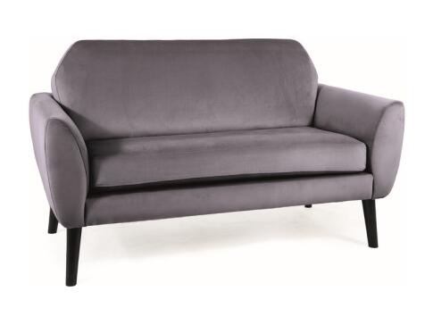 Диван SIGNAL MENA Velvet Bluvel 14 серый/венге