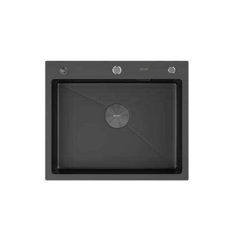 Мойка ARFEKA ECO AR 600*500 POP-UP BLACK PVD NANO