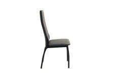Стул ВВР Оскар Серый/черный, экокожа
