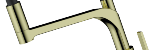 Смеситель для кухни Omoikiri Sinto 2 Plus-LG-BL светлое золото/черный