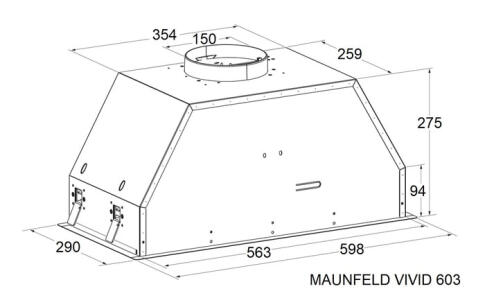 Вытяжка MAUNFELD VIVID 603EM черный