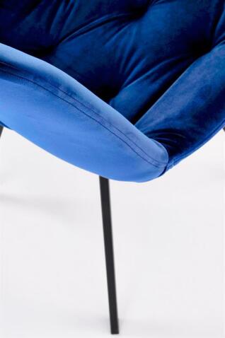 Стул HALMAR K519 синий/черный, поворотный