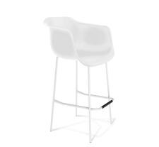 Стул барный Sheffilton SHT-ST31/S29 артикул СТ-614 белый/белый муар