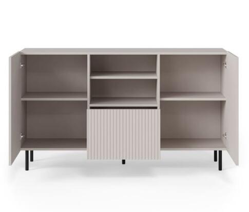 Комод HALMAR PAXOS KM-1 кашемир/черный