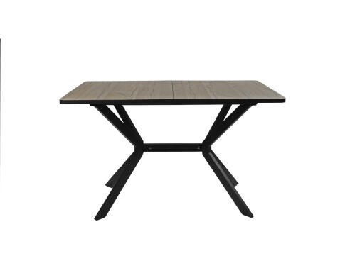 Стол ВВР Миллер дуб кера/черный №7, Пластик 120-160/80