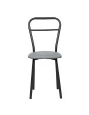 Стул ВВР Браун серый/черный, экокожа