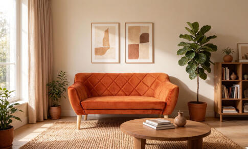 Диван SIGNAL KARO 2 Velvet Bluvel 4215 корица/бук