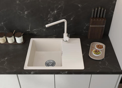 Кухонная мойка GRANFEST URBAN UR-258L белый