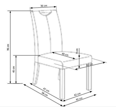 Стул HALMAR CARO бук/крем