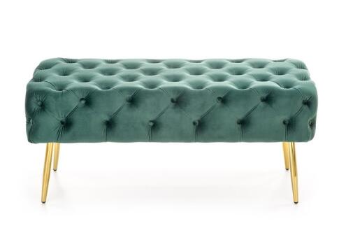 Скамья HALMAR ATHENA темно-зеленый/золотой
