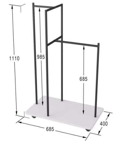 Вешалка МЕБЕЛИК Стик белый