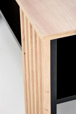 Стол журнальный HALMAR FEMINA дуб артизан/черный