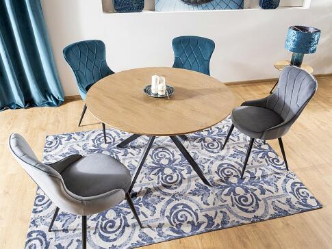 Стол обеденный SIGNAL ASTER дуб/черный 120