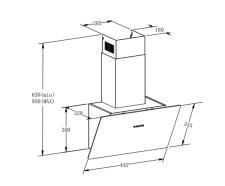 Вытяжка кухонная MEFERI AIRBOX45BK LIGHT Вытяжка кухонная MEFERI AIRBOX45BK LIGHT