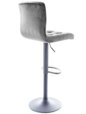 Стул барный SIGNAL C105 Velvet Bluvel 14 серый/черный