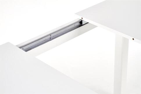 Стол обеденный HALMAR MAURYCY белый/белый 118-158/75