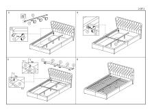 Кровать SIGNAL CARVEN Velvet Bluvel 14 серый 160/200