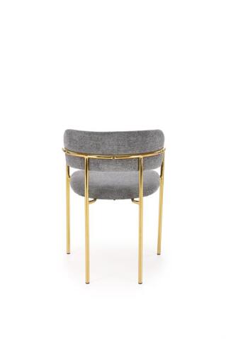 Стул HALMAR K537 серый/золотой