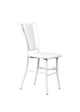 Стул ВВР Марсель белый/белый, экокожа