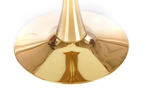 Стол обеденный HALMAR CASEMIRO белый мрамор/золотой 90