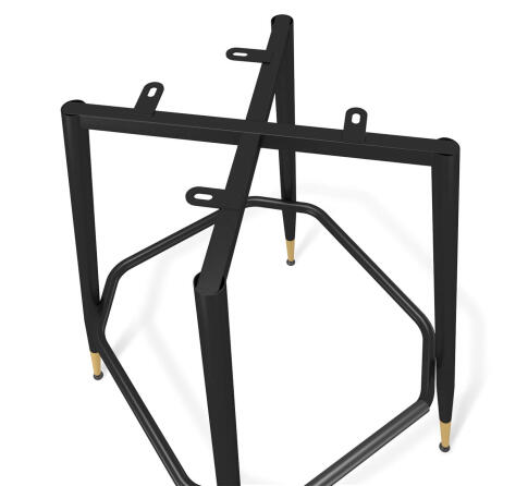 Стул барный Sheffilton SHT-ST39/S148 тихий океан/черный муар/золото