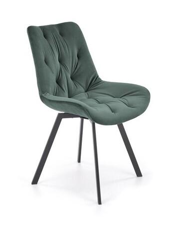 Стул HALMAR K519 темно-зеленый/черный, поворотный