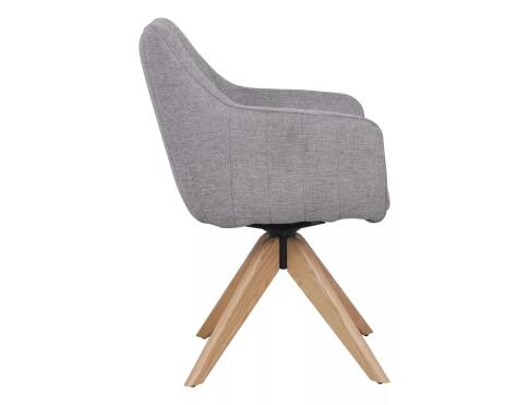 Стул SIGNAL AZALIA D Brego 07 серый/дуб, поворотный