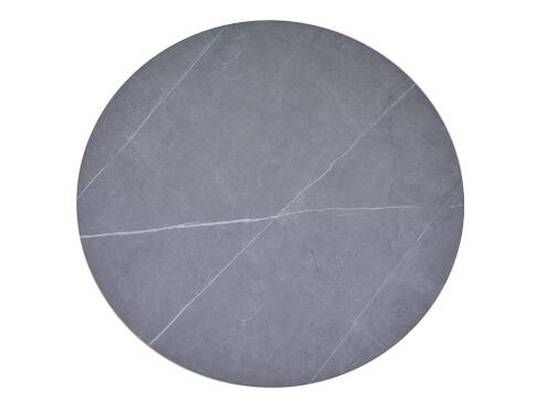 Стол обеденный SIGNAL TALIA эффект серого мрамора/черный 90