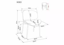 Стул SIGNAL KISO Noelle 30 бежевый/черный